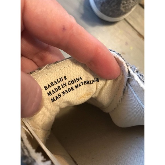 Corkys Babalu Tweed Gray Slip On Casual Sneakers Shoes Womens Sz 8 - Picture 8 of 8